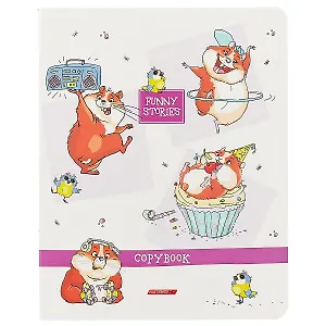 Тетрадь в клетку Hatber, "Забавные истории №2", 48 листов, в ассортименте