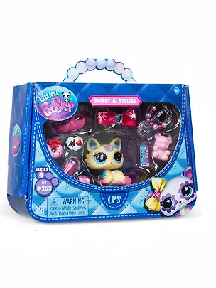 Игровой набор Littlest Pet Shop, "Стиль фигурка животного с аксессуарами - Кошка Рэгдолл", подарочная упаковка, 4+ 3127559