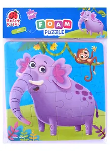 Мягкие пазлы 2в1 "Зоопарк" / "Zoo" 9+16 элементов