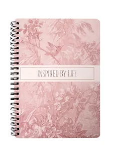 Тетрадь 80 листов, клетка, "Floreale. Cedar Rose"