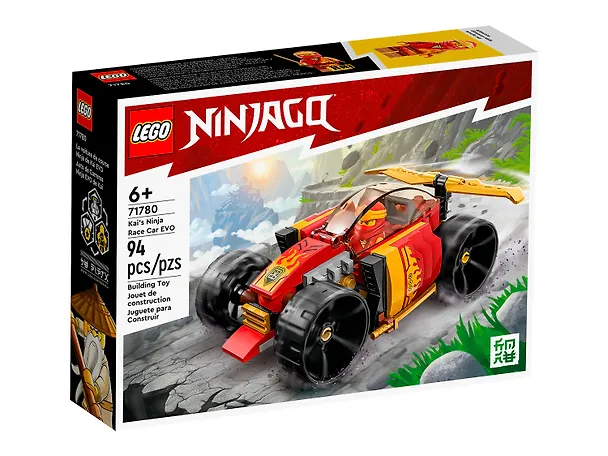 71780 Конструктор детский LEGO Ninjago Гоночный автомобиль ЭВО ниндзя Кая, 94 деталей, возраст 6+ 3169385 — 2