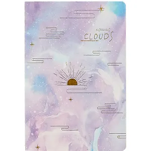 Тетрадь 36л лин. "Clouds" ассорти, сшивка