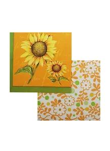 Набор салфеток для декупажа ЦветыСолнечная улыбка оранжевый (10/9000024724679)