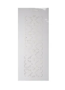 Трафарет Бордюр Сердца (Сонет) (13746567) (10х25) (пластик) (упаковка) (завод художественных красок)