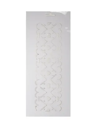 Трафарет Бордюр Сердца (Сонет) (13746567) (10х25) (пластик) (упаковка) (завод художественных красок) 2541284