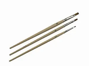 Кисть для моделиста, ЗВЕЗДА, 3 штуки, №2,4,6, плоские, в блистере