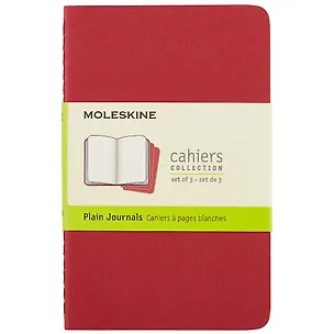 Набор книг для записей Moleskin Cahier Journal Pocket, 3 штуки, мягкая обложка, 32 листа, А6 242478