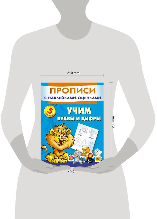 Книга Прописи(накл-оценка).Уч.буквы и цифры (Мария Малышкина) — 3