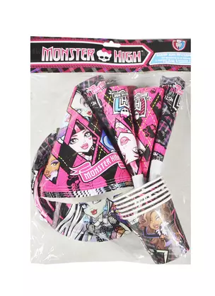 Набор для праздника Monster High на 6 персон 24 предмета (794711) (Сима-ленд) — 2409523 — 1