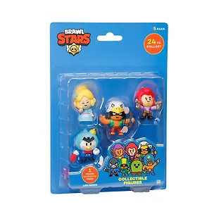 Коллекционная фигурка Brawl Stars, Пайпер, Мистер Пи, Кольт, Бо и Кроу, (5см), (BRW2040B) 3086945