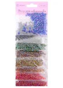 Бисер круглый "Меланжевые цвета" 8 цветов х 10 грамм   6074983