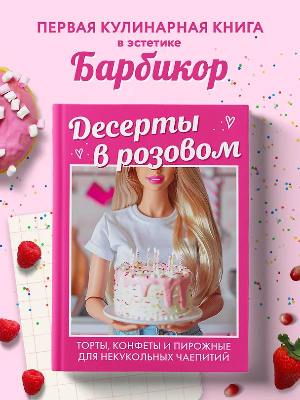 Книга Десерты в розовом. Торты, конфеты и пирожные для некукольных чаепитий () — 6