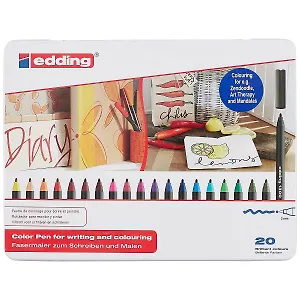 Фломастеры Edding, 20 цветов