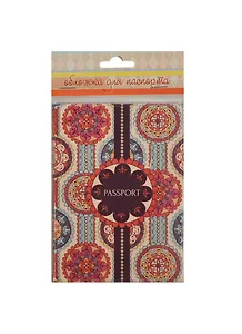 Феникс Презент Обложка для паспорта "Узор" ПВХ 13,3*19,1см. 35681