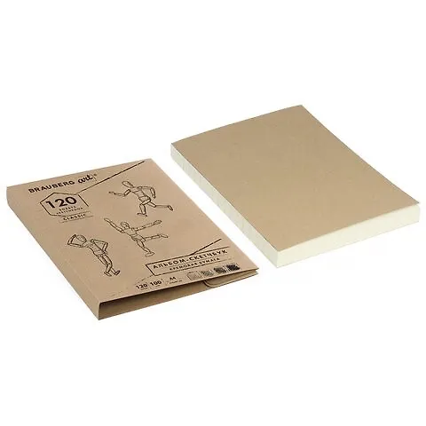 Скетчбук А4 120л ART CLASSIC 100г/м2, слоновая кость, прошивка, BRAUBERG 262547 — 3