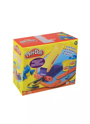 Набор д/творчества HASBRO Play-Doh Пластилин Веселая фабрика" 2цв 170гр + формочки 90020" — 2459741 — 1