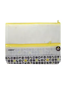 Папка для тетрадей А4 "Smiley" на молнии сверху, с карманом, Proff