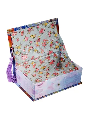 Шкатулка-книга с кисточкой текстиль Дождь в Париже (17х11х5) (40930) 2505052