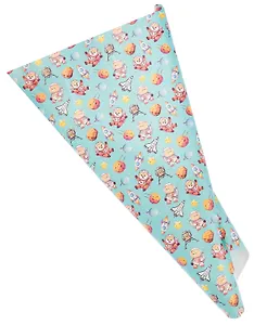 Бумага упаковочная 70*100см "Космонавты" глянц., инд.уп.