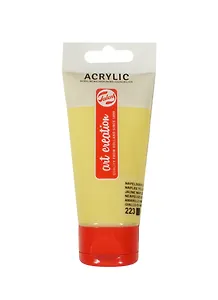 Краска акриловая Art Creation № 223 неаполитанский жёлтый тёмный, туба 75мл, Royal Talens