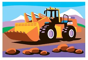 Набор для творчества. Картина по номерам "Силовой трактор"