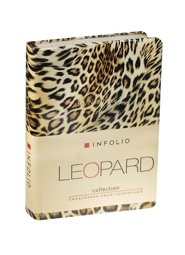 Ежедневник недат. А6+ 160л 120*170 "Leopard" иск.кожа, интегр.переплет, ляссе, In Folio 238063 — 1