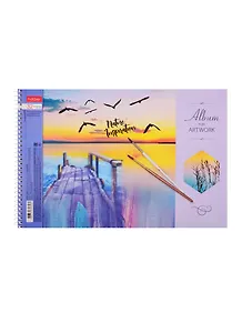 Альбом для рисования Hatber, "Вдохновение", А4, 32 листа, на спирали, в ассортименте