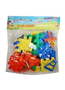 Конструктор пластмассовый (350 гр), Домики (15-01426-886-17)