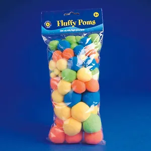 Пушистые помпоны (неон) (2470008) (упаковка) (3+)