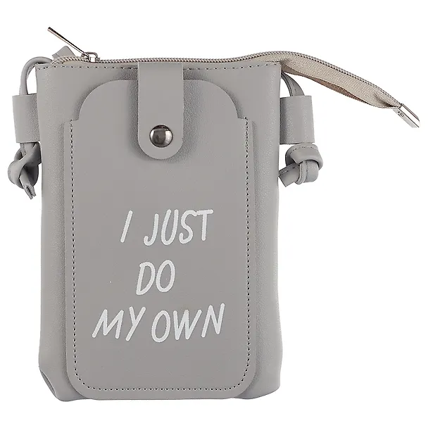 Сумка на молнии I just do my own(кожзам)(12х19) 2646300 — 5