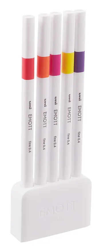 Линеры 05цв "EMOTT. Passion Color" 0,4мм, пласт.уп., UNI 3121618 — 3