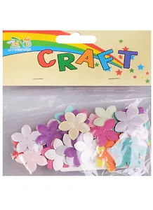 Банты тканевые, цветок, микс цветов, 40 шт (11-21496-B14)