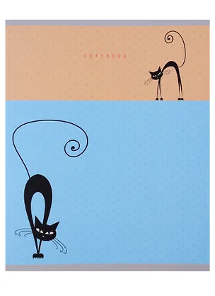 Тетрадь в клетку Unnika, "Всюду кошки (графика)", 48 листов, в ассортименте 245712