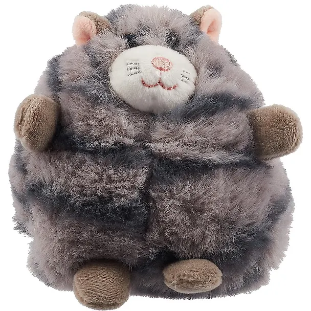 Игрушка мягкая, Котик-толстяк серый в крафт коробке (12-01568-C00-111) 2849318 — 2