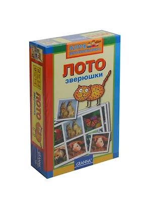 Развивающая игра, GRANNA, Лото, "Зверюшки" 2429413