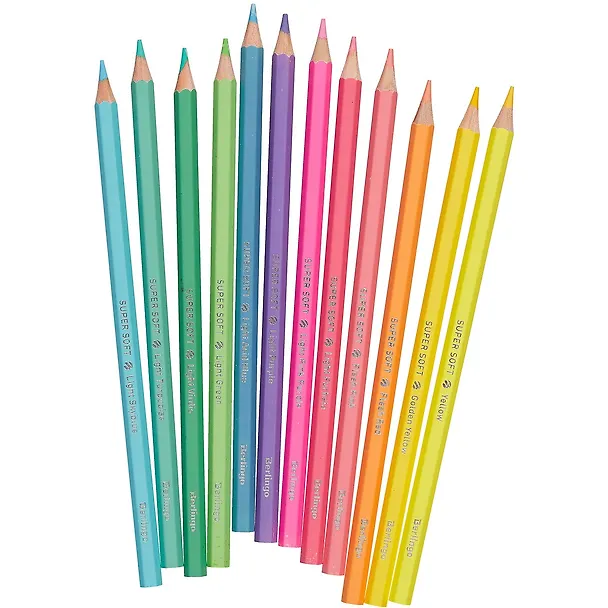 Карандаши цветные Berlingo, "SuperSoft. Pastel", 12 цветов 2876962 — 2
