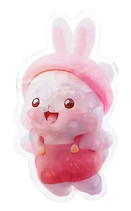 Набор резиночек в пакете-Кролике (100 штук) (пастельные оттенки) (силикон) (2,5 см)