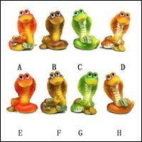 Фигурка декоративная "Змея" (581440) 8 в., L3 W4 H15 см (Ремеко РС) 2332249 — 1
