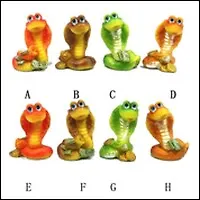 Фигурка декоративная "Змея" (581440) 8 в., L3 W4 H15 см (Ремеко РС) 2332249