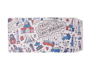 Конверт для денег "Saint Petersburg", 5 шт/упак 250852