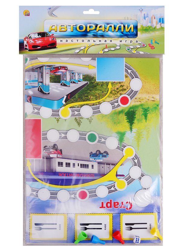 Игра настольная Рыжий кот Макси-игры Авторалли ИН-6918 2794841 — 1