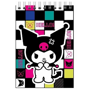 Блокнот А5 60 листов, клетка, "Kuromi-2" гребень