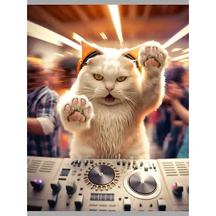 Тетрадь в клетку Listoff, "Пушистый диджей", А4, 96 листов 3032925