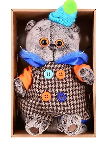 Игрушка мягкая Budi Basa, Басик в комбинированном пальто (19 см) Ks19-120