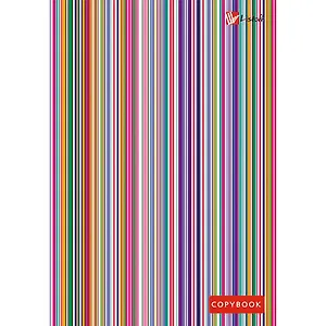 Записная книжка А6 80л "Офисный стиль. Разноцветные полосы" 7БЦ, глянц.ламинация, полноцветн.печать, Listoff