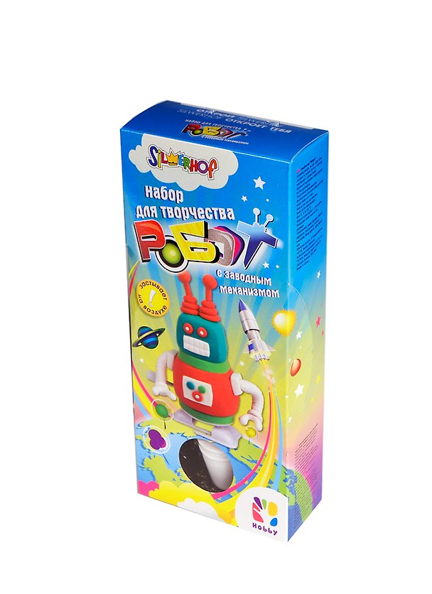 Набор для творч. HOBBY Робот (899118) (330-2048) (с заводн. механизмом) (коробка) (ИТИ) 2397091 — 1