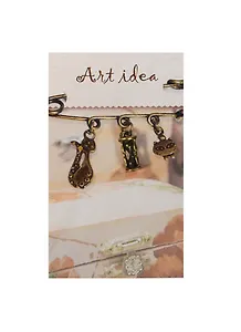 Заготовка для декора Art idea Кулон "Песочные часы" метал. 1,5см QA-3532"
