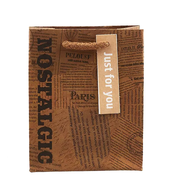 Пакет А6 14*11,5*6 "Newspaper" нейтр., бум.мат.ламинат  2981921 — 2