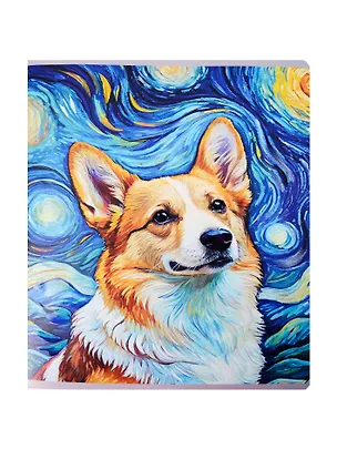 Тетрадь А4 96л кл. "Ван Гог" пластик с печатью, выб.лак, скр.углы 3083982