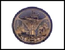 ГС тарелка керамика Самара Коллаж 10 см 465995, шт 2322487